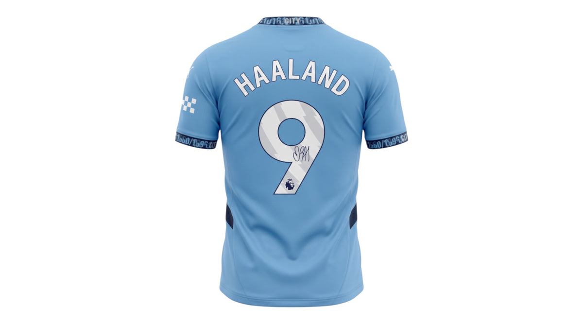 Erling Haaland Signed Manchester City Jersey