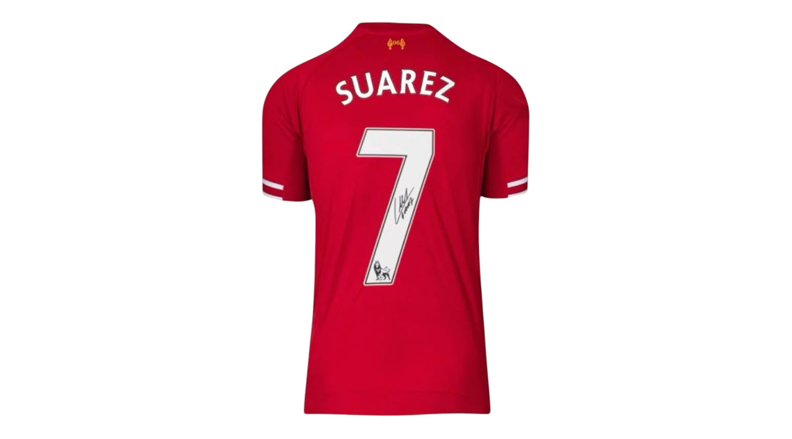 Luis Suarez Signed Liverpool Jersey